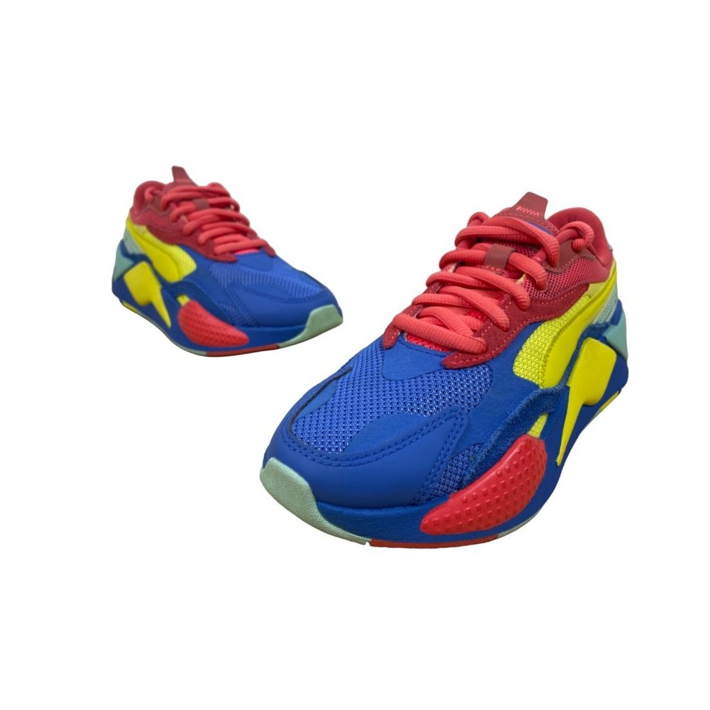 Puma RS-X Puzzle Palace Blue Sneakers for Women Sz 6.5